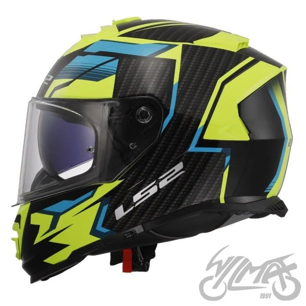 Kask LS2 FF800 Storm II Tracker Bl. H-V Yel — rozmiar L — ujęcie 2