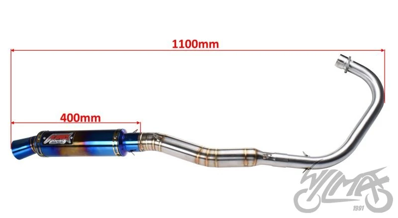 Tłumik do Rometa Zetka 125 ccm tuning — ujęcie 4