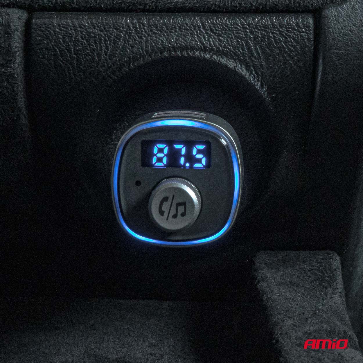 Transmiter samochodowy FM 2×USB-A microSD 12 V 24 V — ujęcie 2