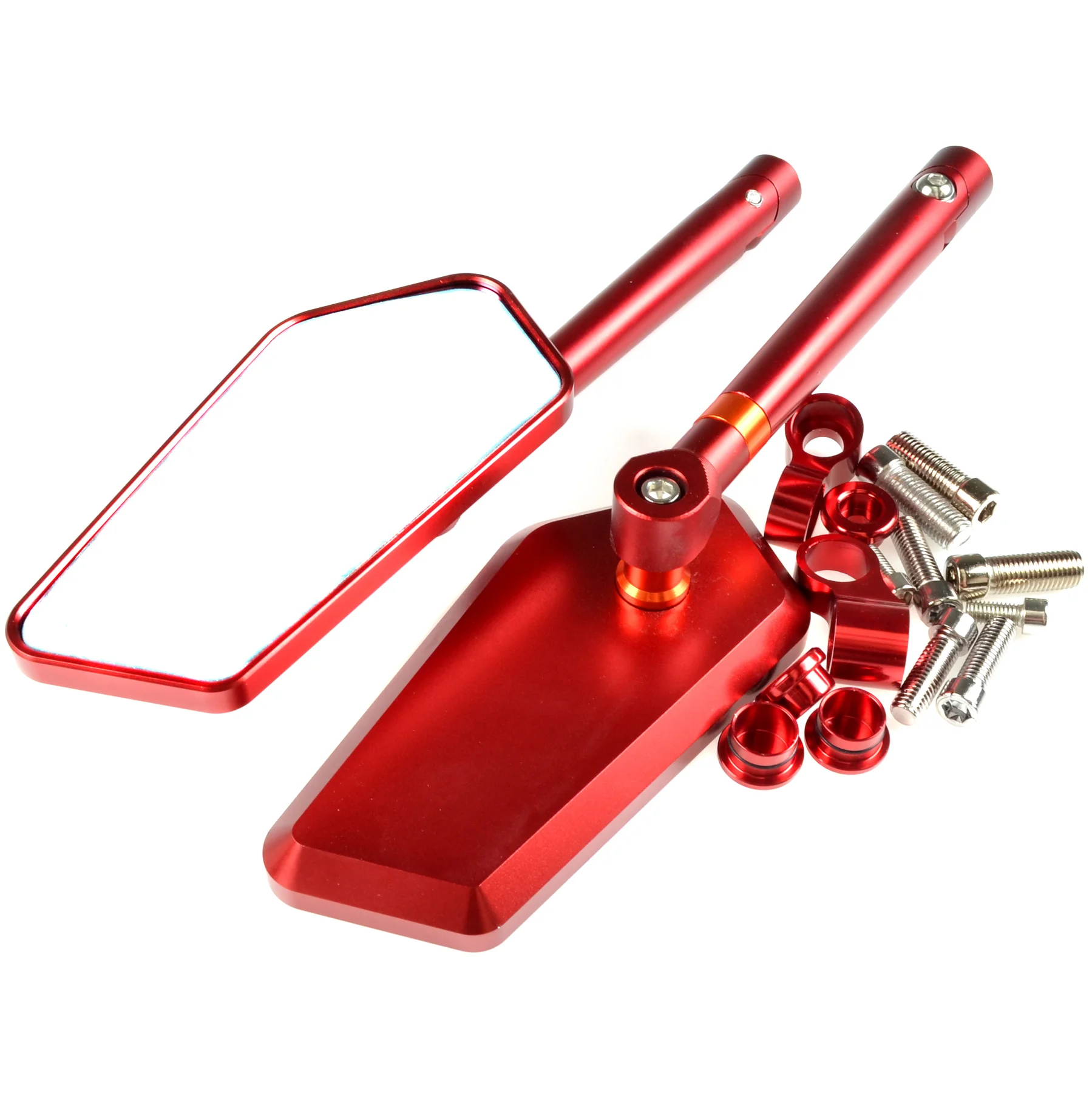 Lusterko czerwone Evo V2 aluminium Replika kpl.