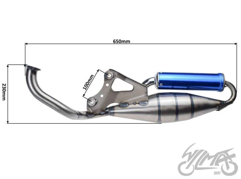 Tłumik do Hondy ZX50 tuning — ujęcie 3