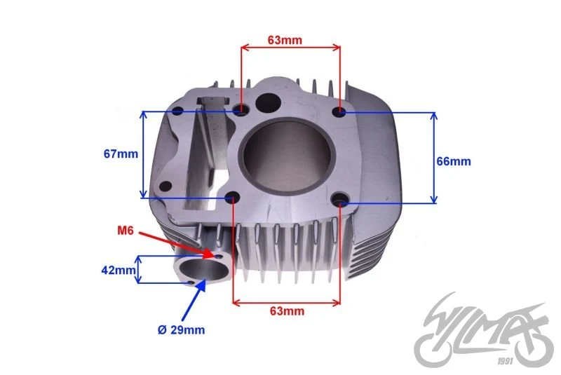 Cylinder do WH125-6 52,4 mm komplet — ujęcie 2