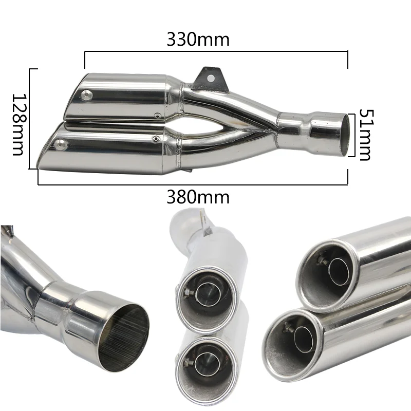 Końcówka wydechu Akrap Replika y-type inox kpl. — ujęcie 6