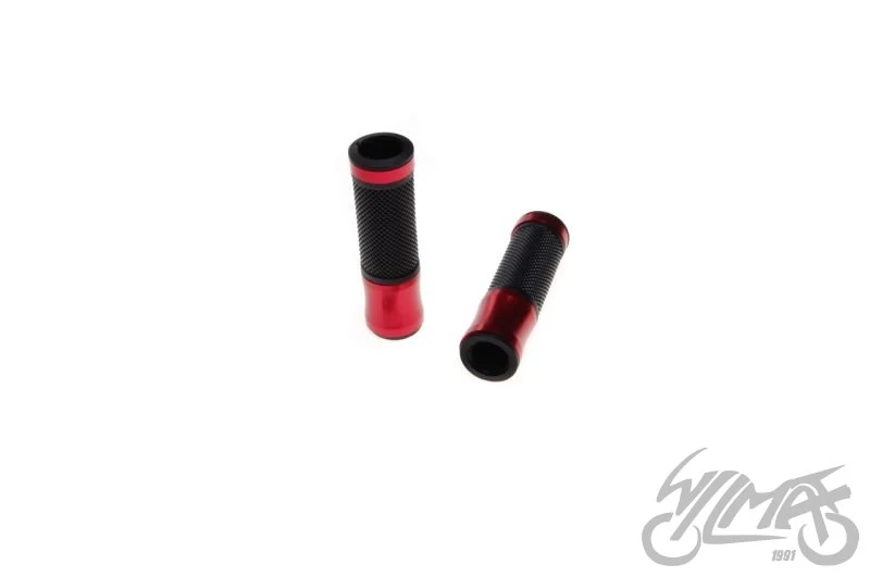 Chwyty kierownicy 282 21/24 mm — czerwone, para — ujęcie 1