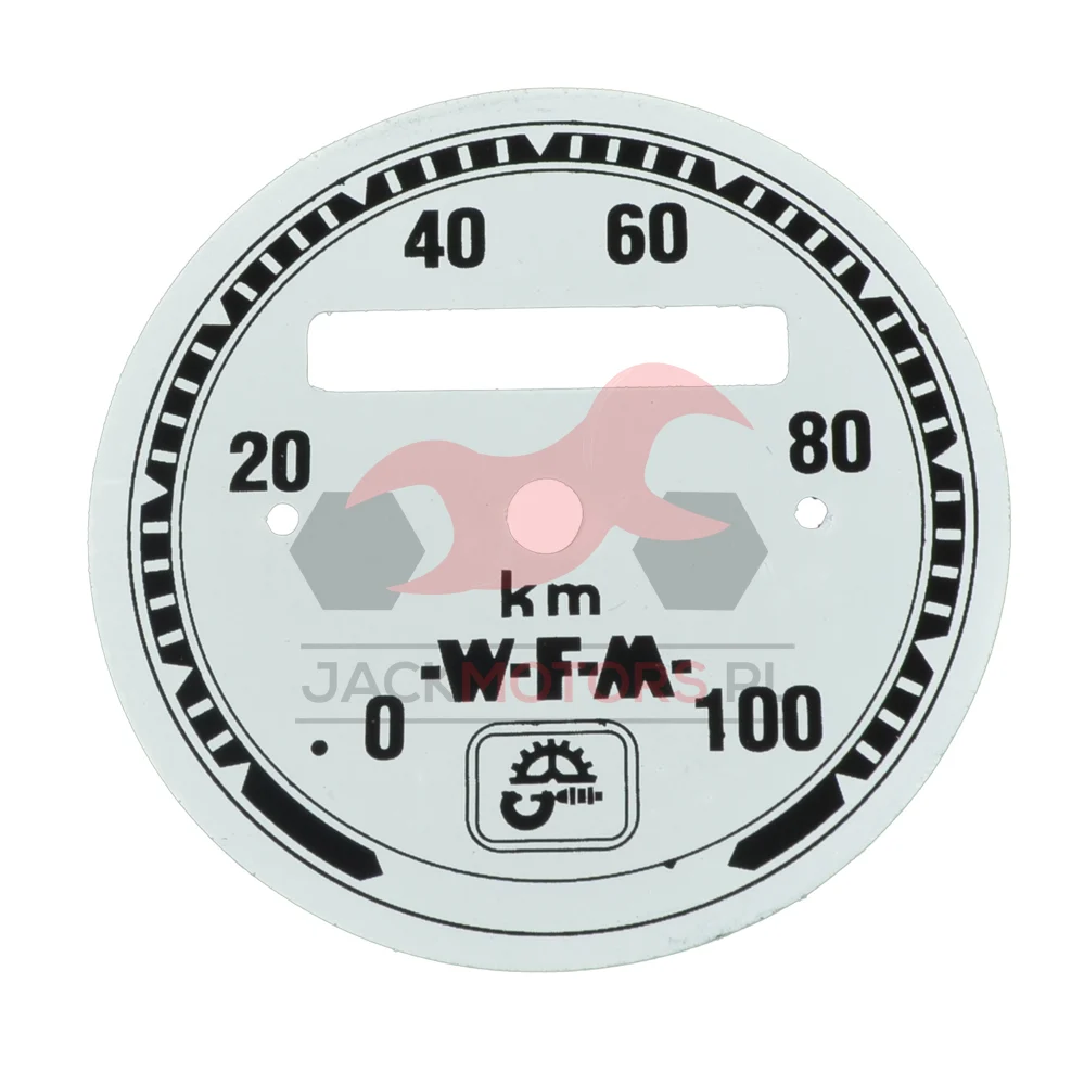 Tarcza / cyferblat licznika biały WFM PL — ujęcie 1