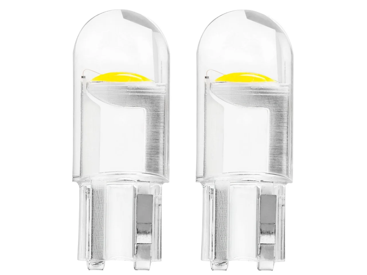 Żarówka W5W T10 12V COB LED całoszklana biała AMIO (2szt.) — ujęcie 7
