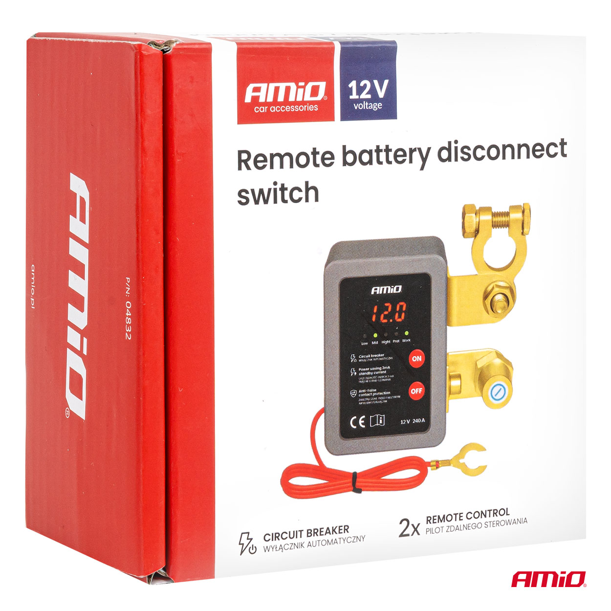 Zdalny automatyczny wyłącznik akumulatora 12 V 240A (BATT) — ujęcie 6