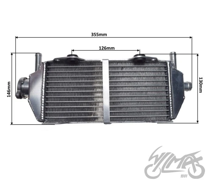 Chłodnica cieczy do Suzuki RM250 2001–2008 — komplet — ujęcie 3