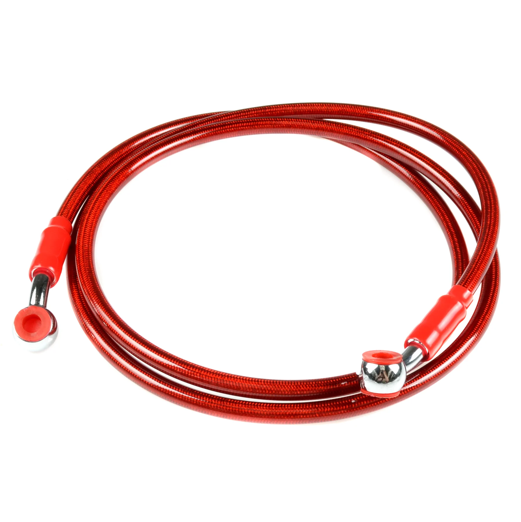 Przewód hamulcowy Racing Force V2 w oplocie 140 cm czerwony — ujęcie 1