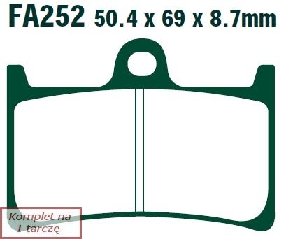 Klocki hamulcowe Yamaha EBC FA252HH
