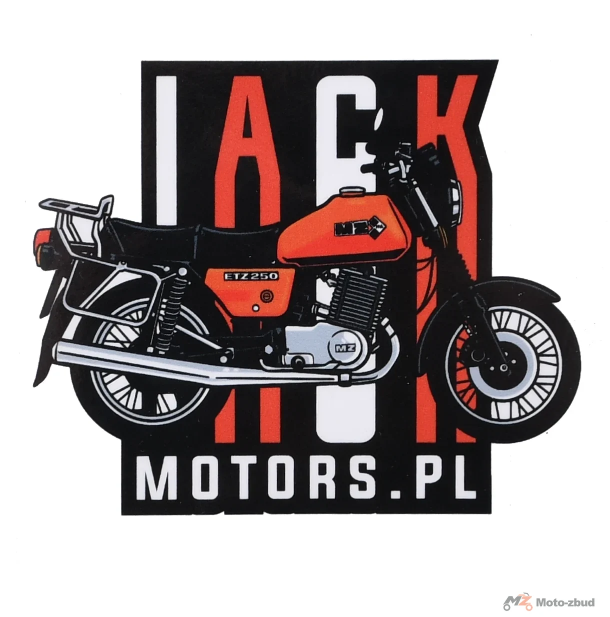 Naklejka Jack Motors MZ ETZ 250 red