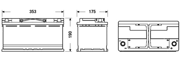 Akumulator 100 Ah/+P/Start-stop/EXIDE-EFB EL1000 — ujęcie 2