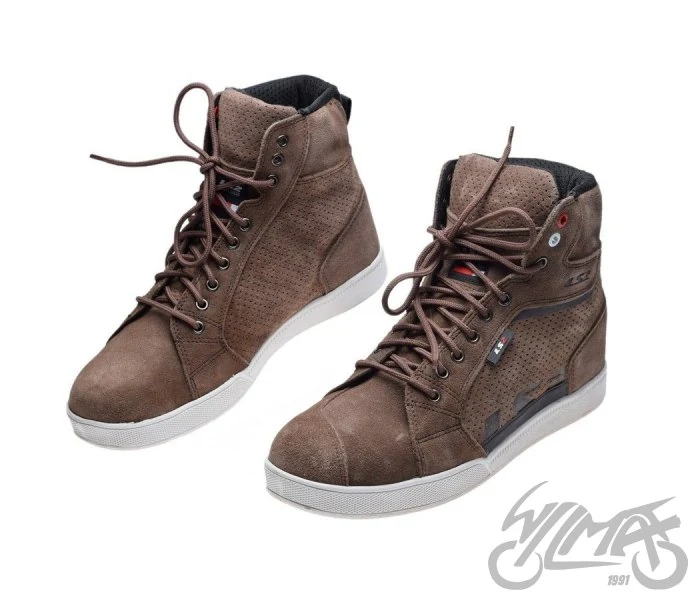 Buty motocyklowe LS2 Downtown — szarobrązowe (taupe), rozmiar 41 — ujęcie 1