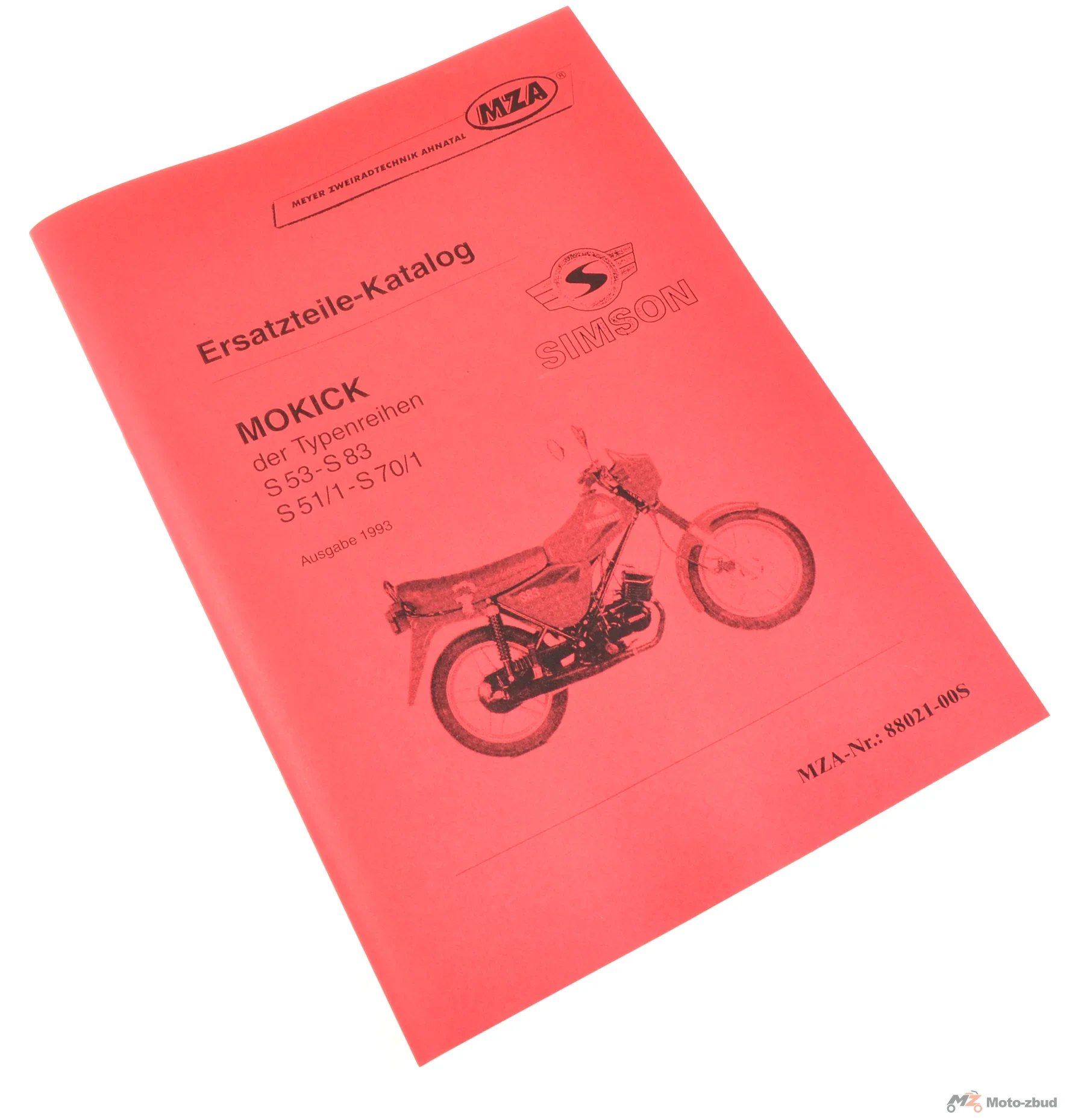 Katalog części Simson S53 S83 S51 S70 wydanie 1993 MZA