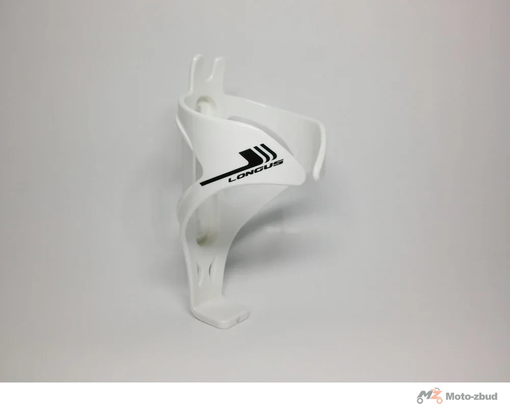 Koszyk bidonu plastikowy Longus light biały — ujęcie 1