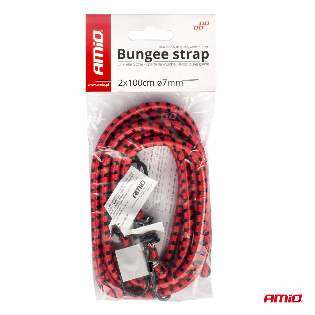 Linki elastyczne gumy do mocowania bagażu 2x100 cm o7 mm BSTRAP-03 — ujęcie 4
