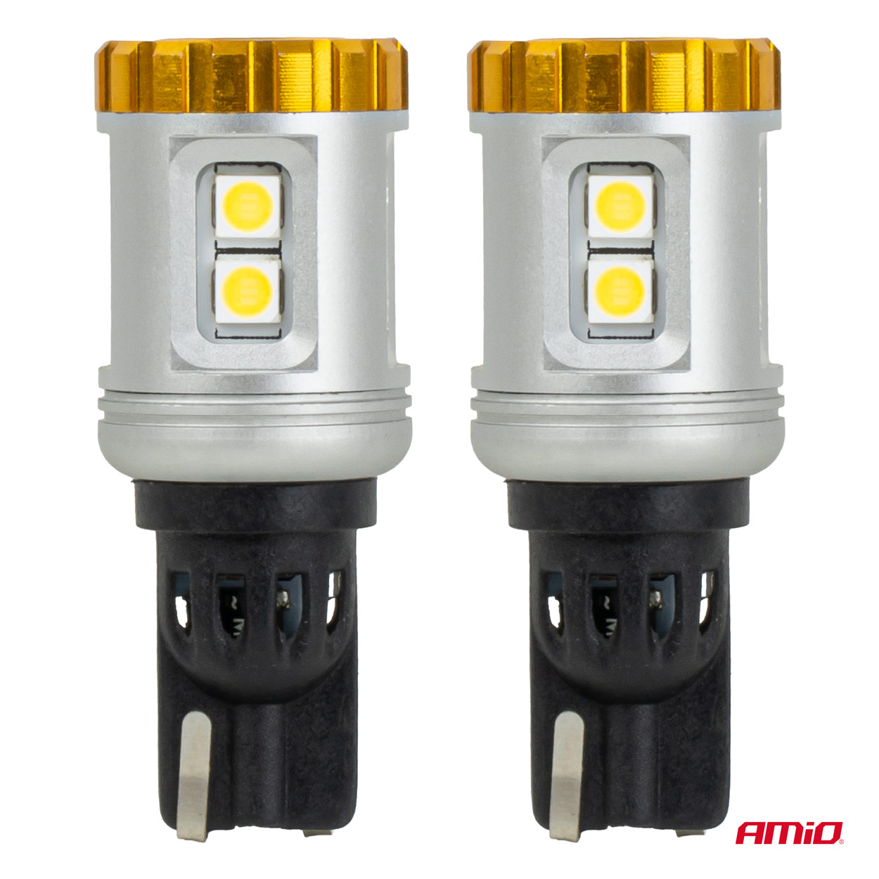 Żarówki LED STANDARD W16W T15 3030 8SMD + 3020 1SMD białe 12 V 24 V — ujęcie 2