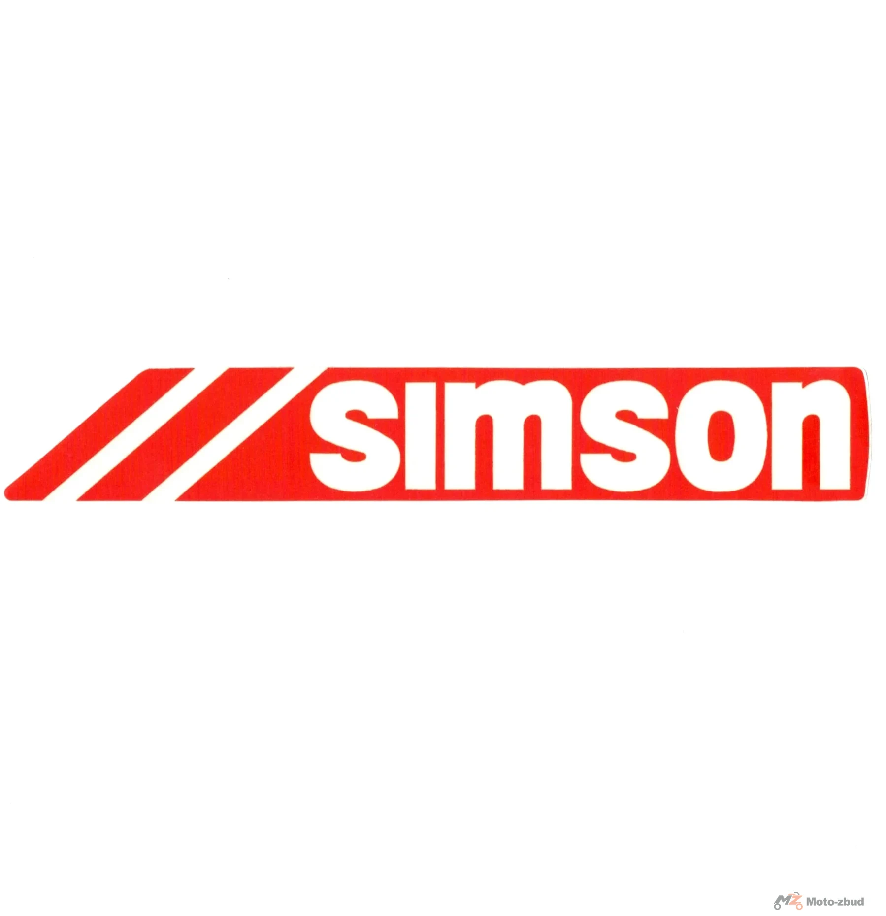 Naklejka Simson S53 S83 zbiornika czerwona prawa