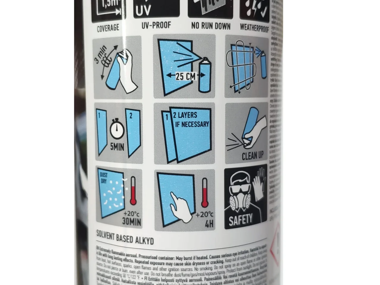 Spray do lamp 400 ml czarny MASTON — ujęcie 2