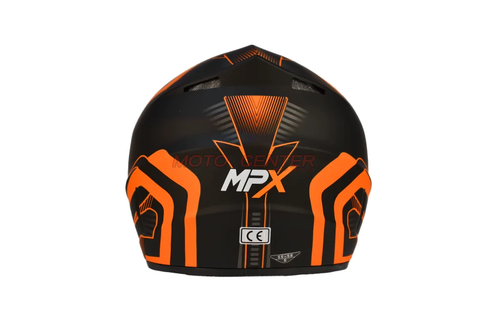 Kask crossowy MPX WL-905 czarny mat/pomarańczowy M — ujęcie 4