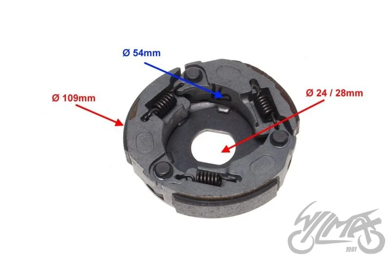 Szczęki sprzęgła 109 mm komplet. 2T — Keeway Hurricane / Keeway Focus — ujęcie 2