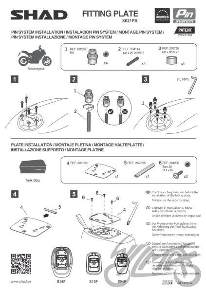 Mocowanie torby SHAD do KTM DUKE 390 — ujęcie 4