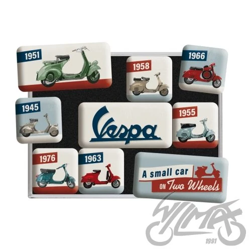 Magnes Vespa model chart 9 szt. 83110 — ujęcie 2