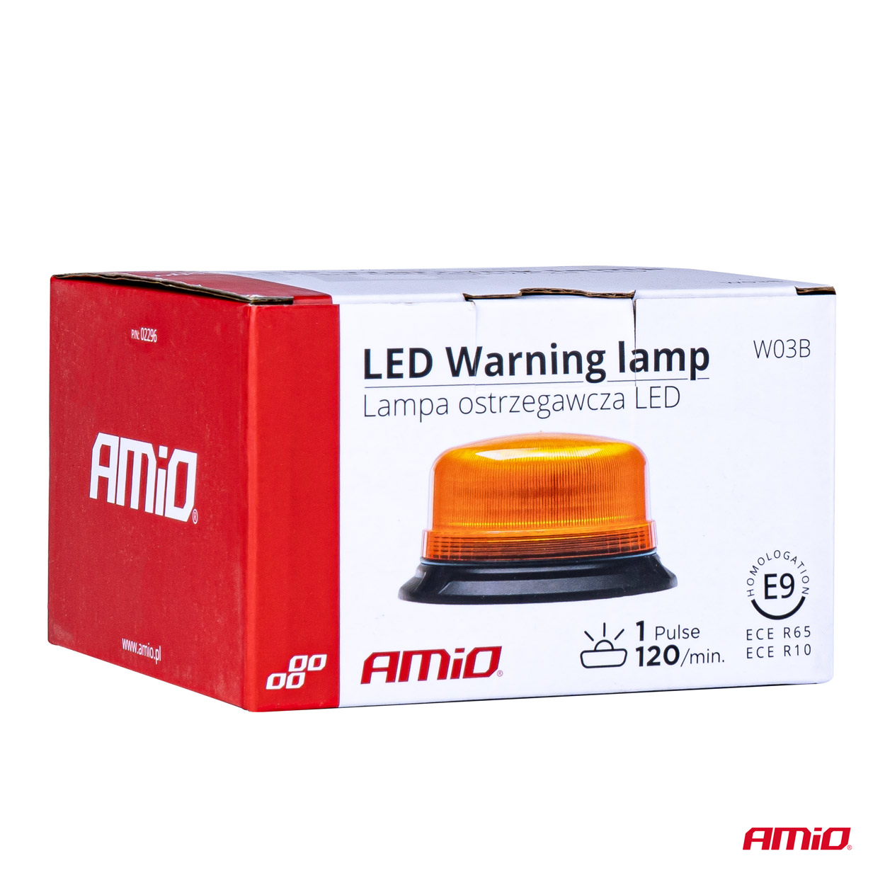 Lampa ostrzegawcza błyskowa kogut 36 LED śruby R65 R10 12 V 24 V W03b — ujęcie 7