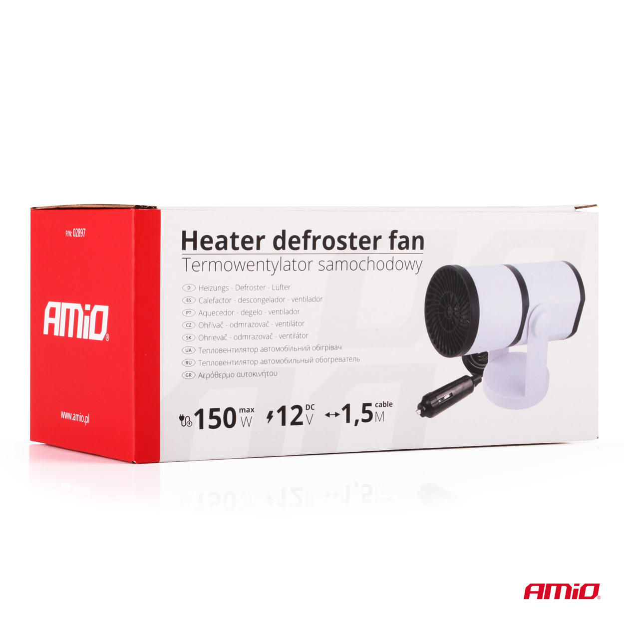 Termowentylator dmuchawa grzejnik samochodowy 12 V 150 W — ujęcie 5