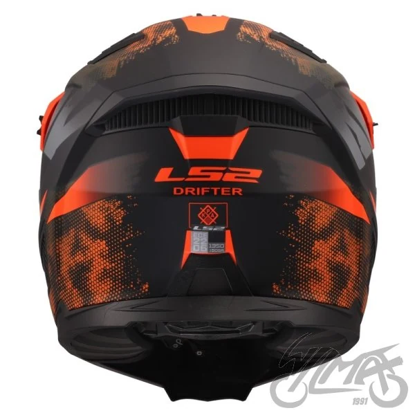 Kask LS2 OF606 Drifter gas Grey Orange — rozmiar M — ujęcie 5
