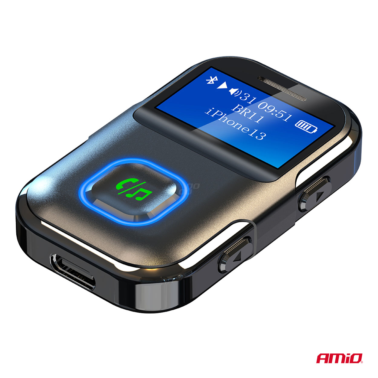 Odbiornik bluetooth na mini jack LCD AUX — ujęcie 7