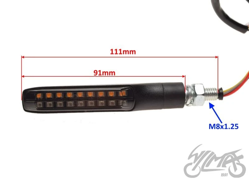 Tylne kierunkowskazy LED do ATV/UTV, stop i pozycyjne — komplet AM1461 — ujęcie 2