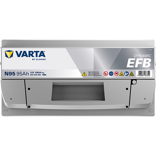 Akumulator 95 Ah 850A 352×175×190/P+ EFB Start-stop Varta 595500085K262 — ujęcie 4