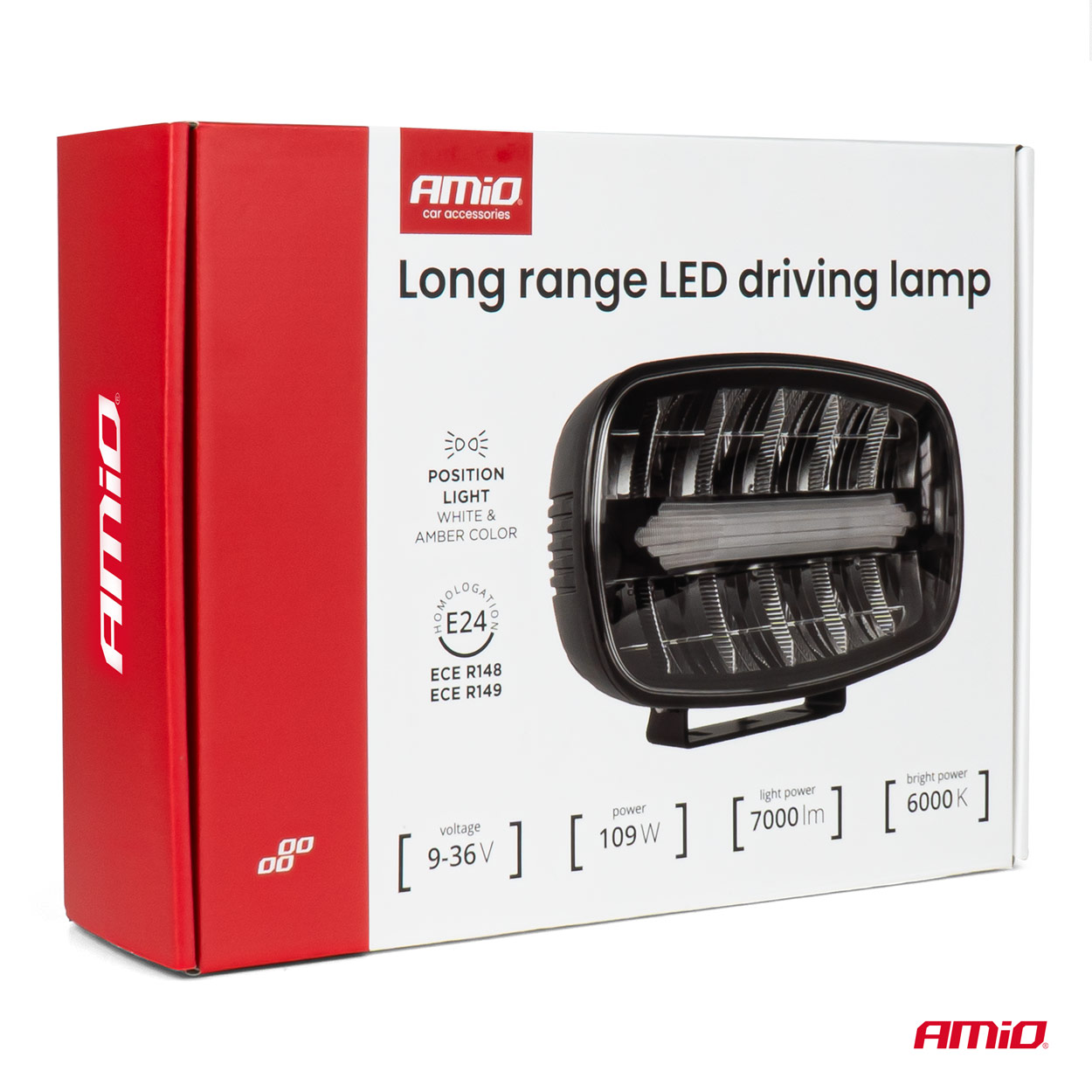 Reflektor drogowy dalekosiężny LED z funkcją świateł pozycyjnych 109 W 12 V 24 V — ujęcie 9