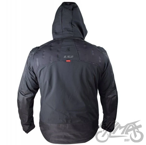 Kurtka motocyklowa LS2 Zirconium — czarny / czerwony, S — ujęcie 2