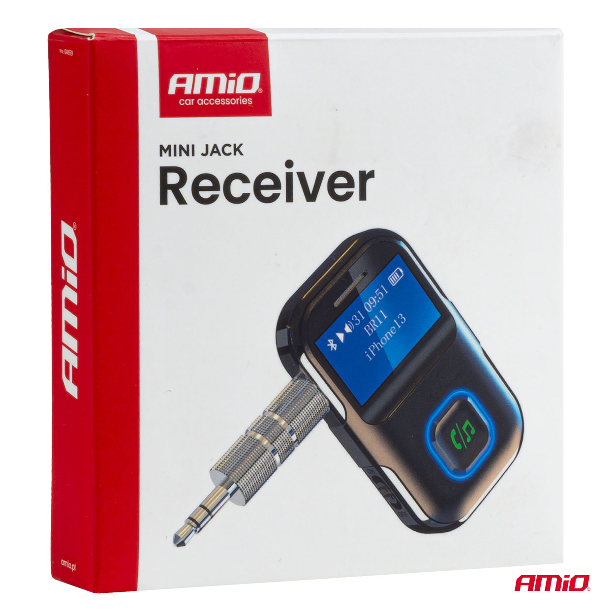 Odbiornik bluetooth na mini jack LCD AUX — ujęcie 9