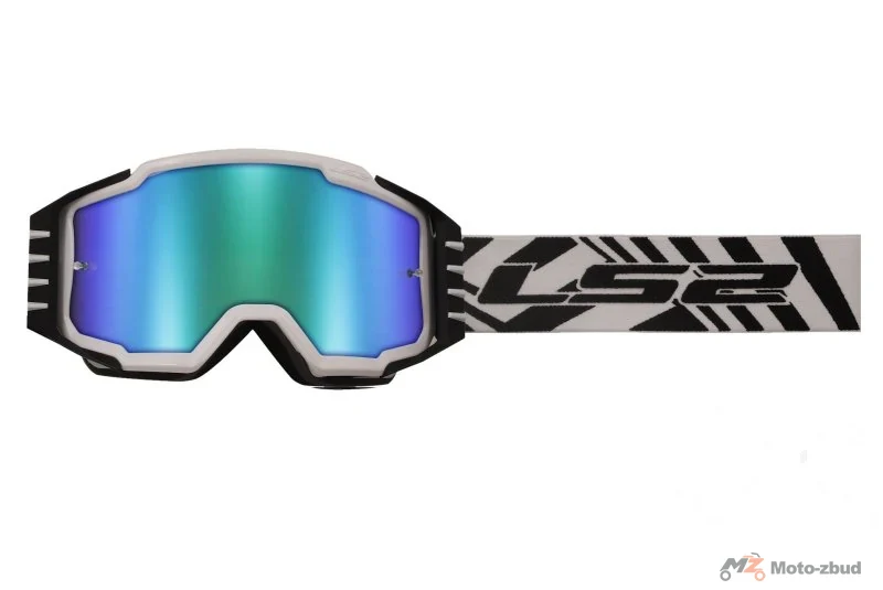 Gogle LS2 Charger pro kid white iridium visor