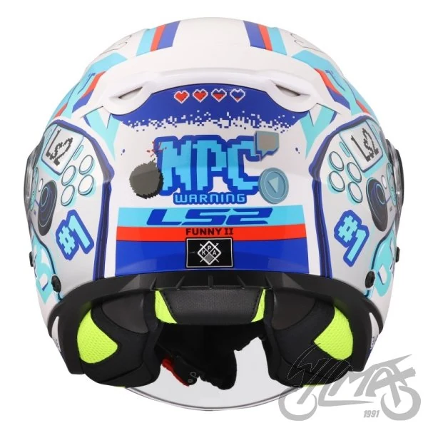 Kask LS2 OF622 funny II next level White — rozmiar L — ujęcie 4