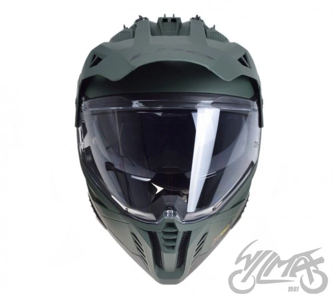 Kask adventure LS2 MX702 Pioneer II Solid M. Mil. Gr. — M — ujęcie 3
