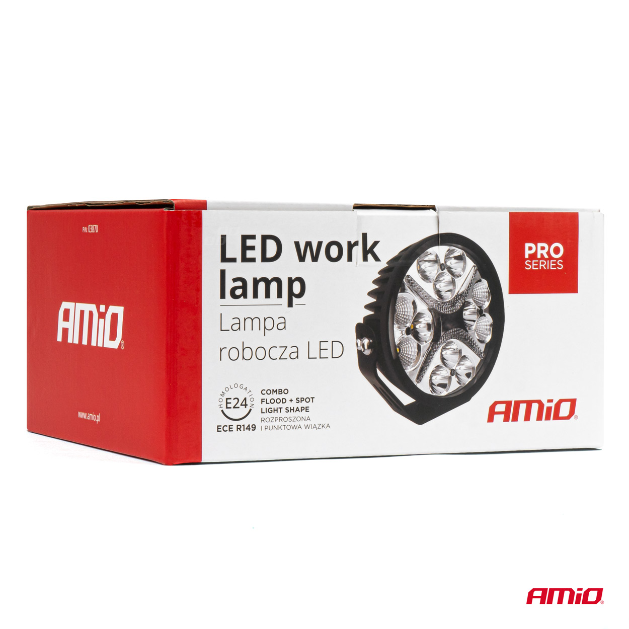 Lampa robocza drogowa LED PRO reflektor homologacja ECE R149 12 V 24 V — ujęcie 6