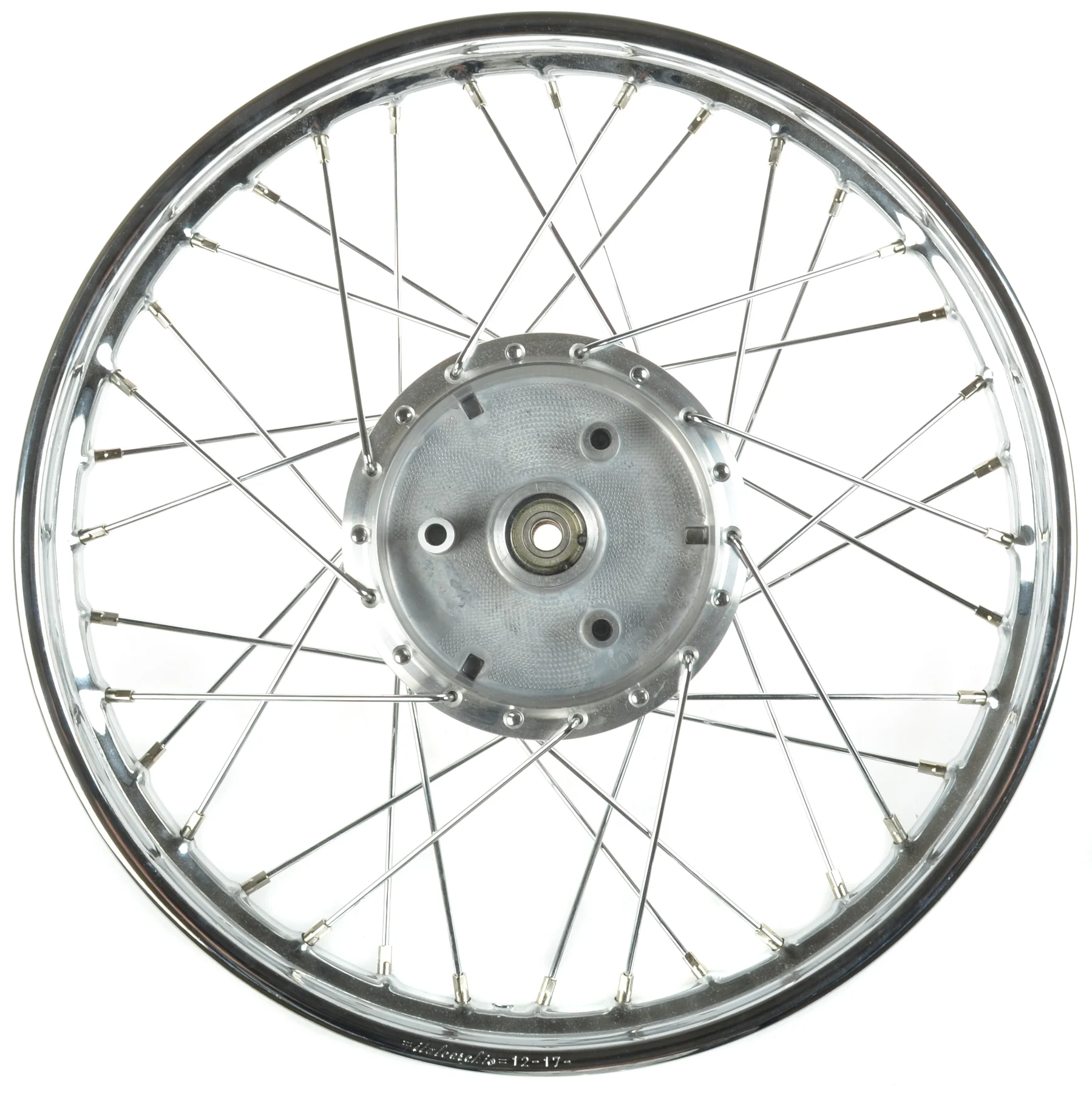 Koło jezdne Simson 1,5 × 16 S50/51 stal MZA chrom tuning — ujęcie 2