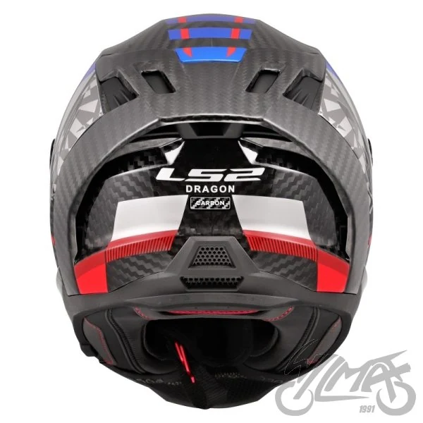 Kask LS2 FF807 Dragon Trax Blue Red — rozmiar M — ujęcie 3