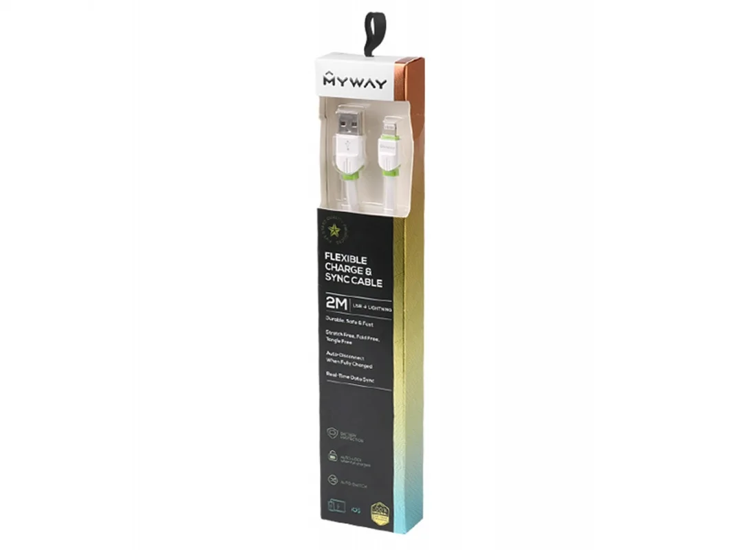 Kabel Apple Lightning 200cm silikonowy MYWAY — ujęcie 2
