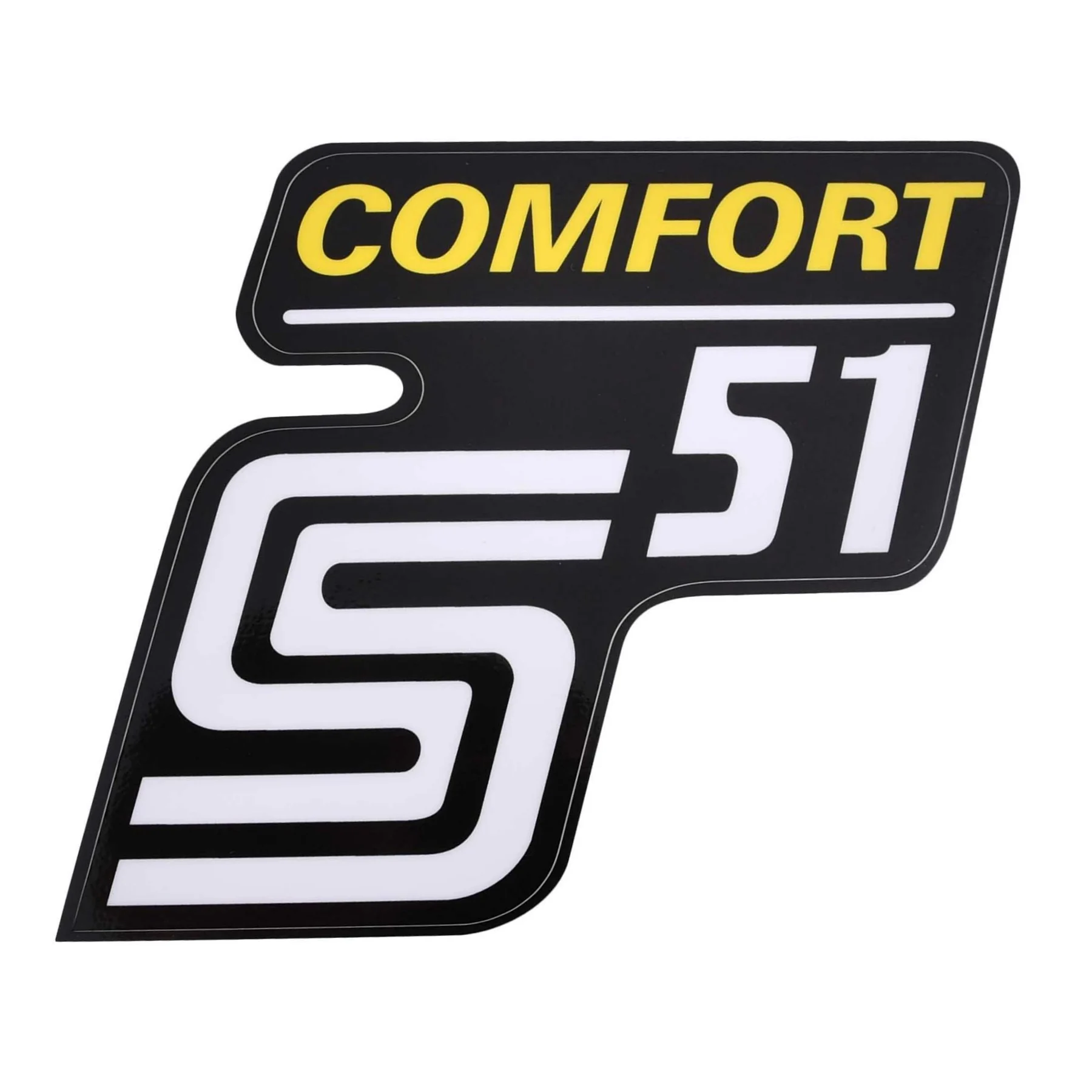 Naklejka Simson pokrywy comfort żółta premium MZA — ujęcie 1
