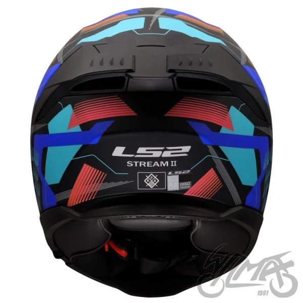 Kask LS2 FF808 Stream II Mika Black Blue — rozmiar L — ujęcie 4