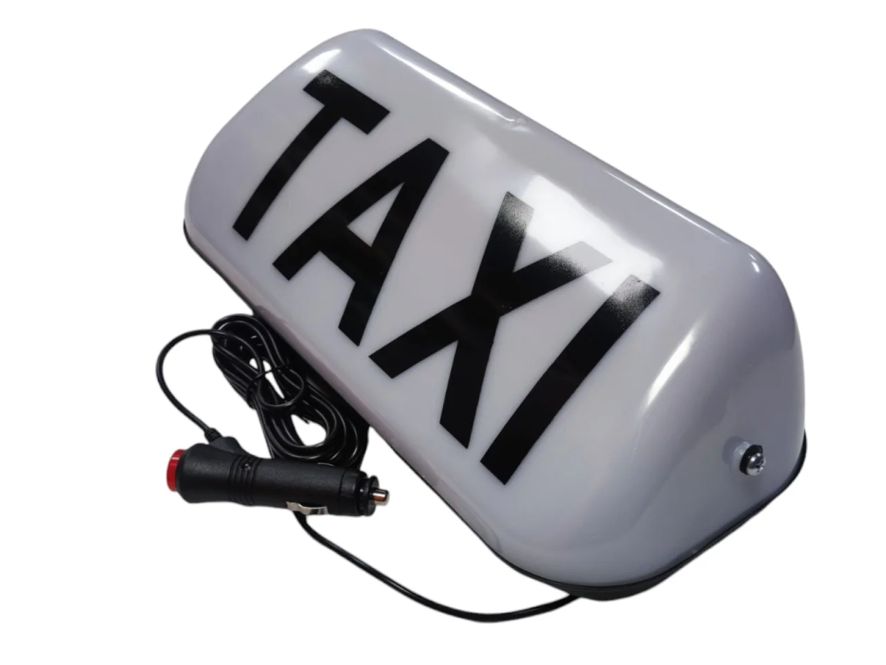 Lampa # Sygnalizator # Znak TAXI - na magnes BIAŁY — ujęcie 7