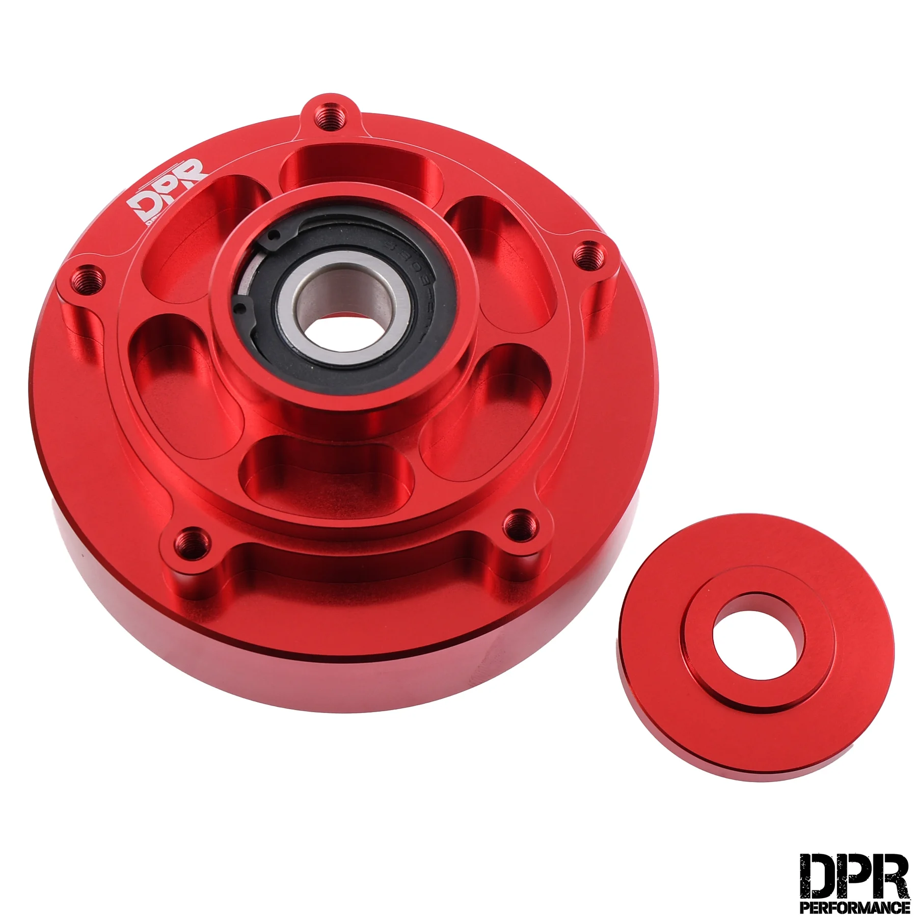 Zabierak zębatki tył Simson aluminium CNC czerwony racing DPR Performance — ujęcie 1