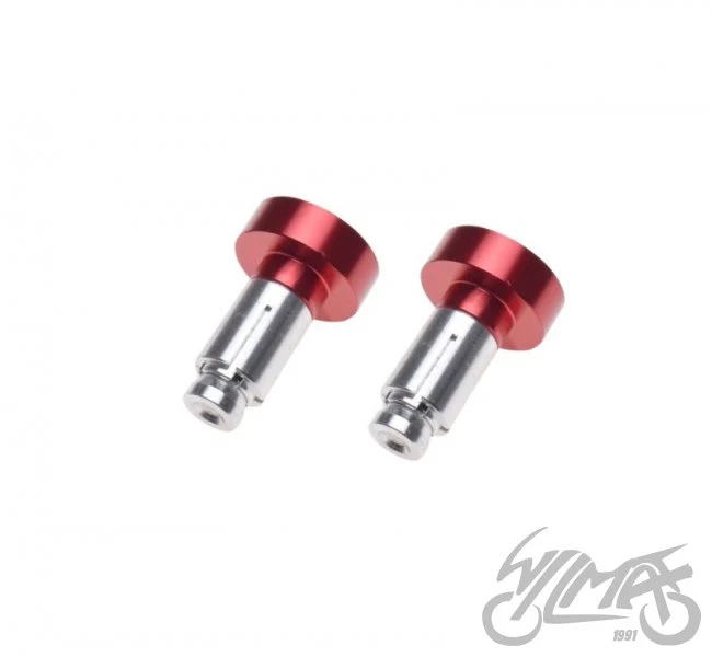 Końcówki kierownicy czerwone — AW56918BR, komplet — ujęcie 3