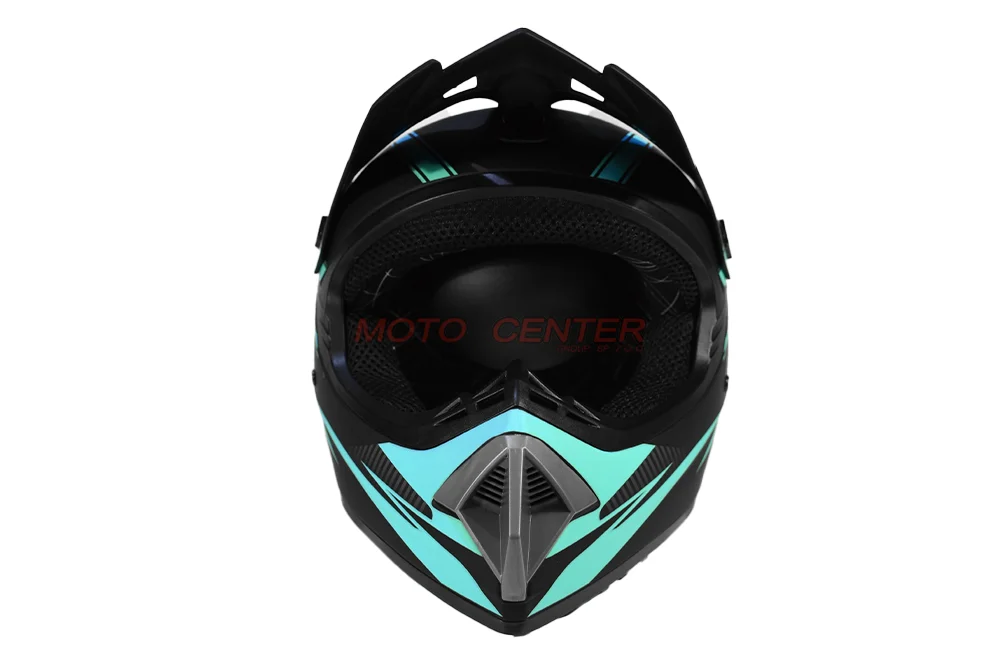 Kask crossowy MPX WL-905 czarny mat/niebieski L — ujęcie 3