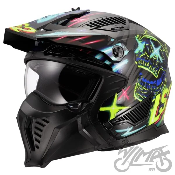 Kask LS2 OF606 Drifter rayz Black Blue-06 — rozmiar L — ujęcie 1